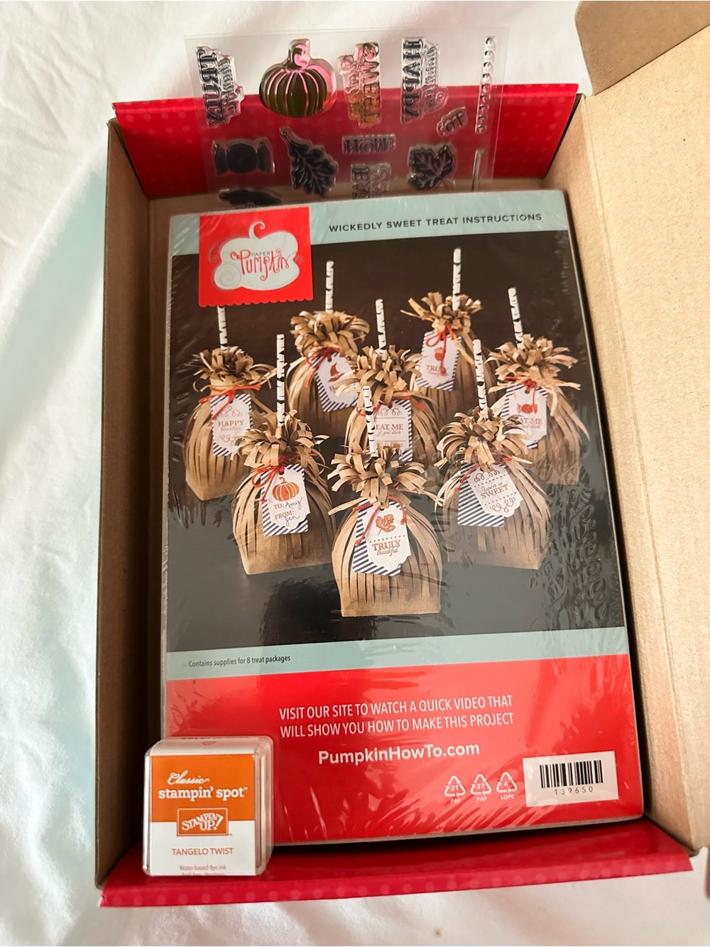 Stampin' Up! Wickedly Sweet Treat Kit with Tangelo Twist Accent - Brown & Orange